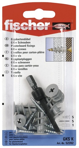 Nailoniniai kaiščiai gipsui | rmtools.eu